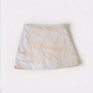 Patagonia Solimar Skirt Skort Womens 10-12 Beige Built in Shorts Hiking Outdoor